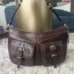 COACH 2009 CHOCOLATE BROWN LEGACY GARCIA HOBO